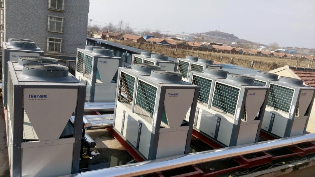 Hien air source heat pumps have been steadily heating all along, even after 8 heating seasons