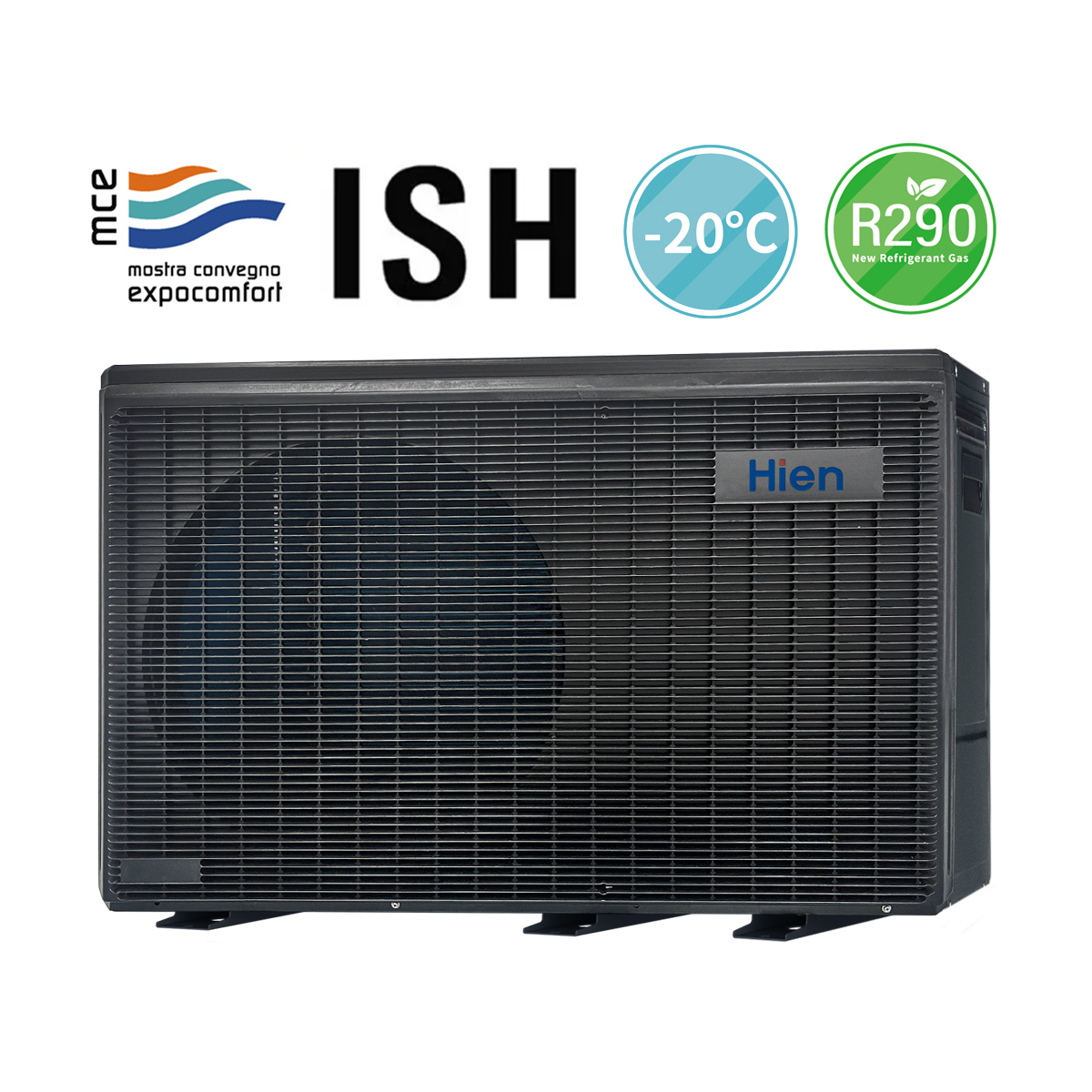 Hien R290 EocForce Serie 6-16kW Heat Pump: Monobloc Air to Water Heat Pump